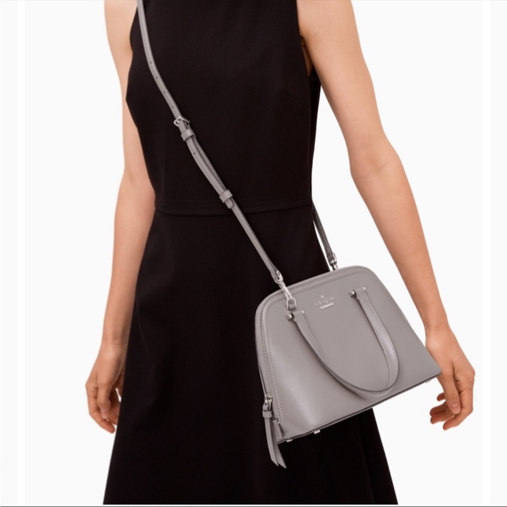Kate Spade Small Patterson Drive Dome Satchel Gray
